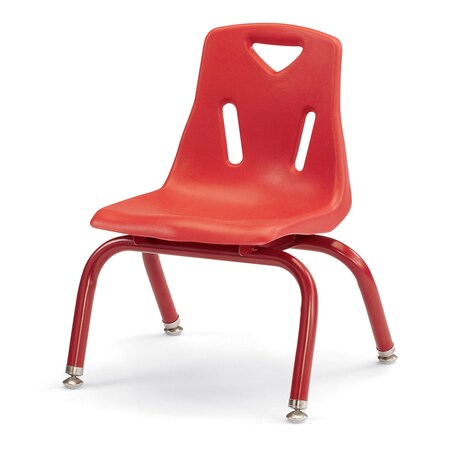 Jonti-Craft Berries Stacking Chair with Powder-Coated Legs, 10 in. Ht, Red 8120JC1008